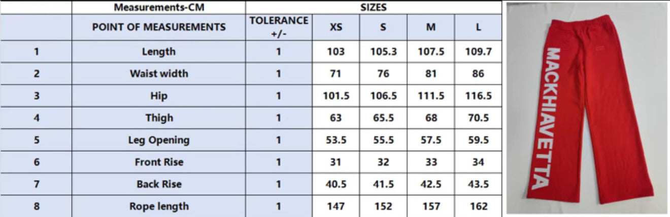 MACKHIAVETTA TRADEMARK SWEATPANT BLUE