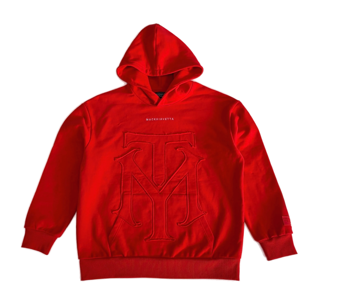 MACKHIAVETTA TRADEMARK HOODIE RED
